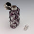 Antique British 800 Silver Lid Purple Cut Glass Portable Perfume Bottle